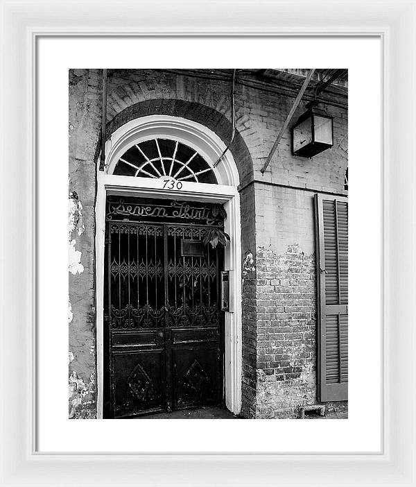 Seven Thirty - New Orleans Framed Print