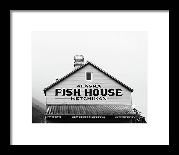 Alaska Fish House Art – Framed Photography Print | Rustic Coastal Wall Art