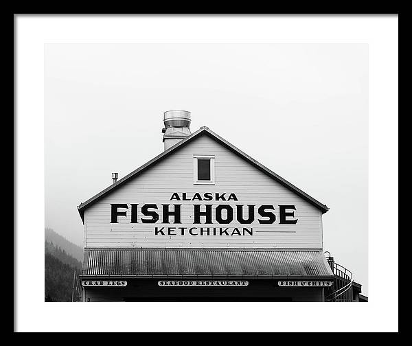 Alaska Fish House Art – Framed Photography Print | Rustic Coastal Wall Art