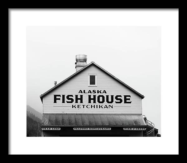 Alaska Fish House Art – Framed Photography Print | Rustic Coastal Wall Art
