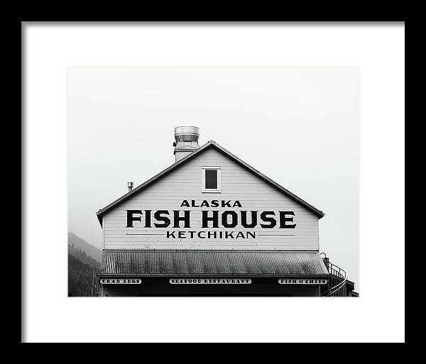 Alaska Fish House Art – Framed Photography Print | Rustic Coastal Wall Art