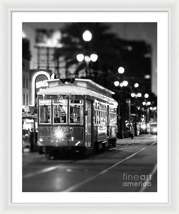 New Orleans Photography | Canal Street Streetcar | Framed Print