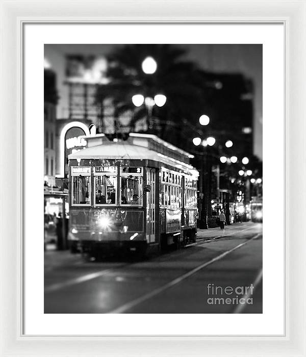 New Orleans Photography | Canal Street Streetcar | Framed Print