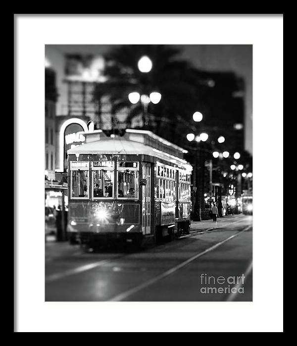 Canal Street Streetcar New Orleans - Framed Print