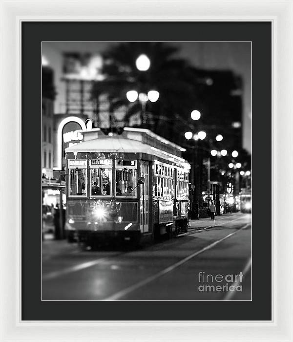 New Orleans Photography | Canal Street Streetcar | Framed Print