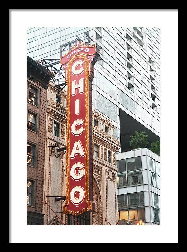 Chicago Theater Sign Photography | Framed Print