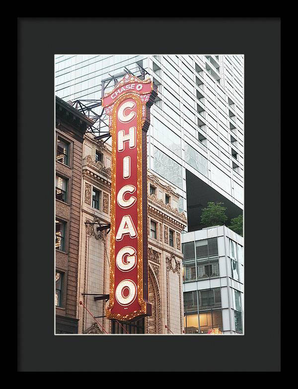 Chicago Theater Sign Photography | Framed Print