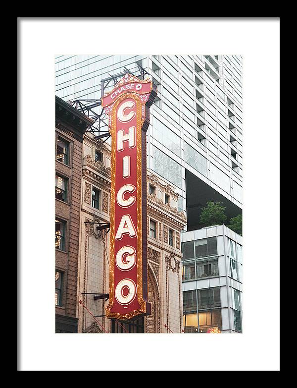 Chicago Theater Sign Photography | Framed Print