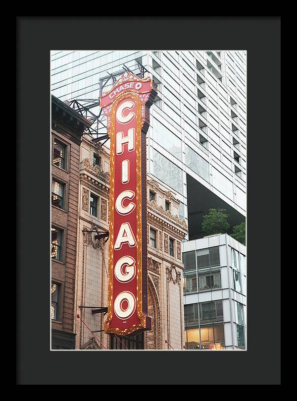 Chicago Theater Sign Photography | Framed Print
