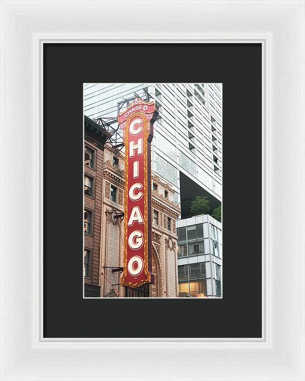 Chicago Theater Sign Photography | Framed Print