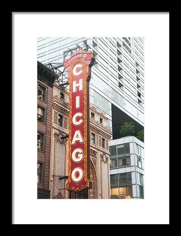 Chicago Theater Sign Photography | Framed Print