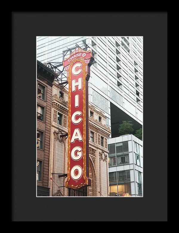 Chicago Theater Sign Photography | Framed Print