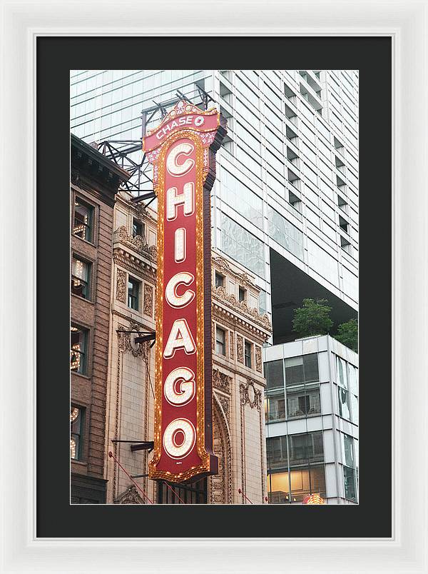 Chicago Theater Sign Photography | Framed Print