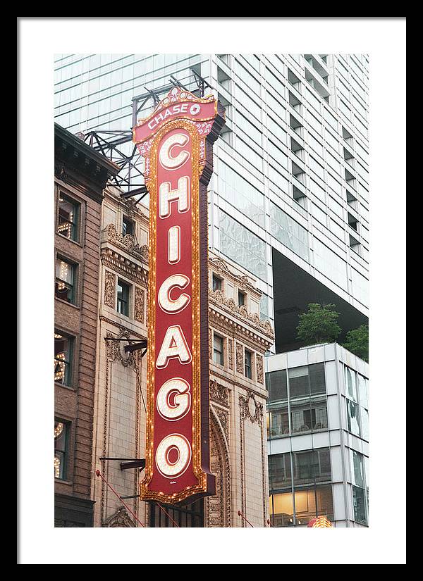 Chicago Theater Sign Photography | Framed Print
