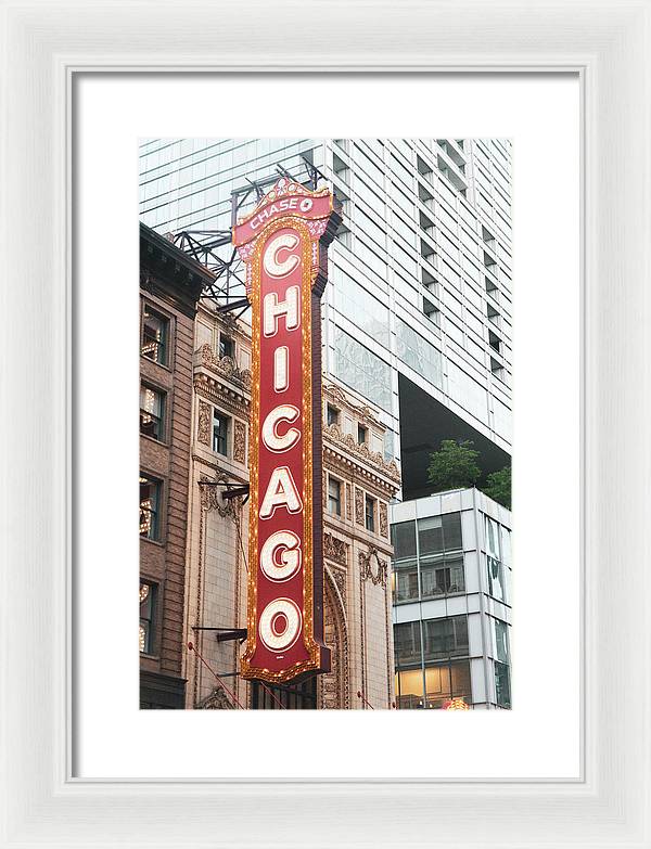 Chicago Theater Sign Photography | Framed Print