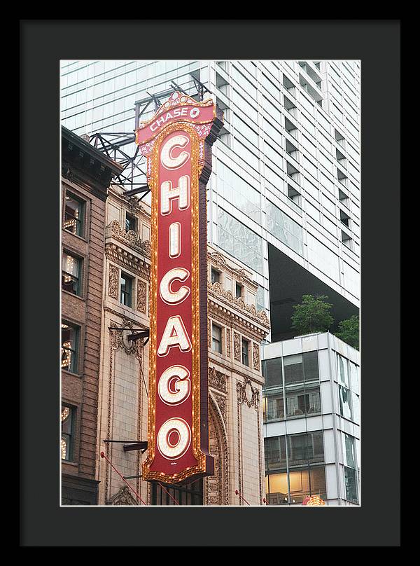 Chicago Theater Sign Photography | Framed Print