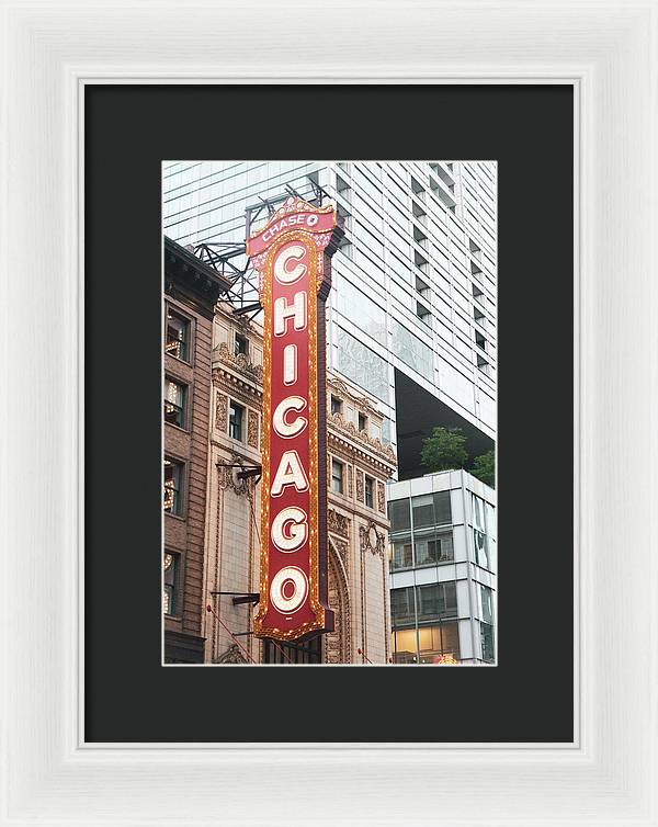 Chicago Theater Sign Photography | Framed Print