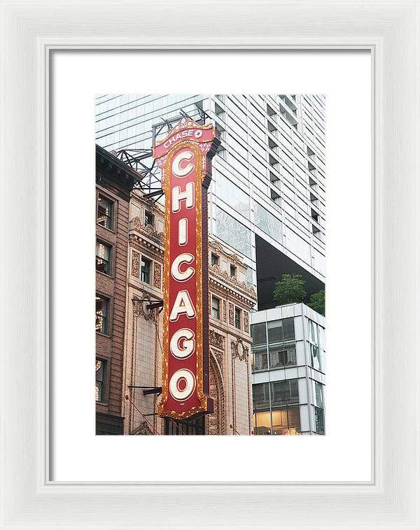 Chicago Theater Sign Photography | Framed Print