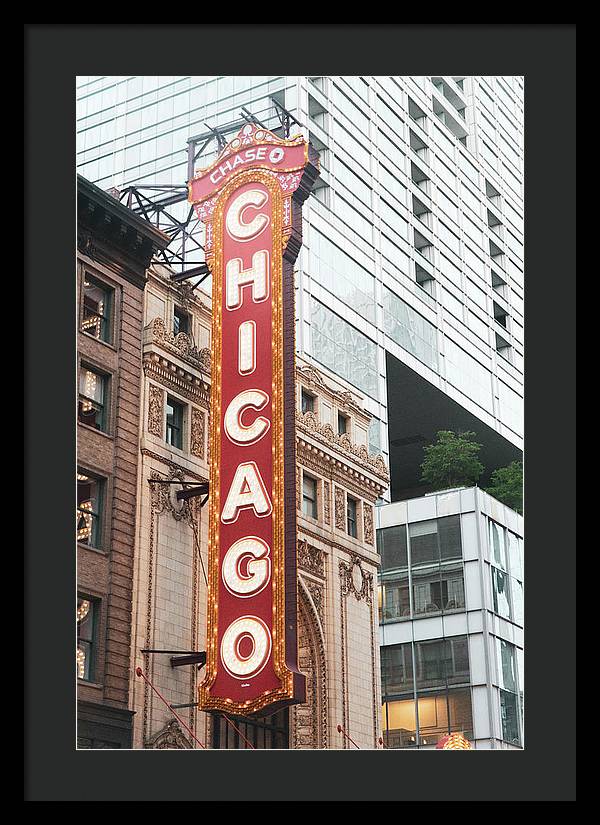 Chicago Theater Sign Photography | Framed Print