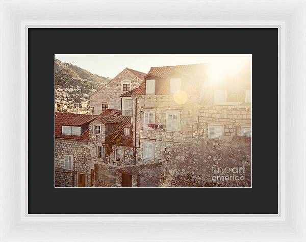 Dubrovnik Sunlight - Framed Print