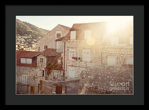 Dubrovnik Sunlight - Framed Print