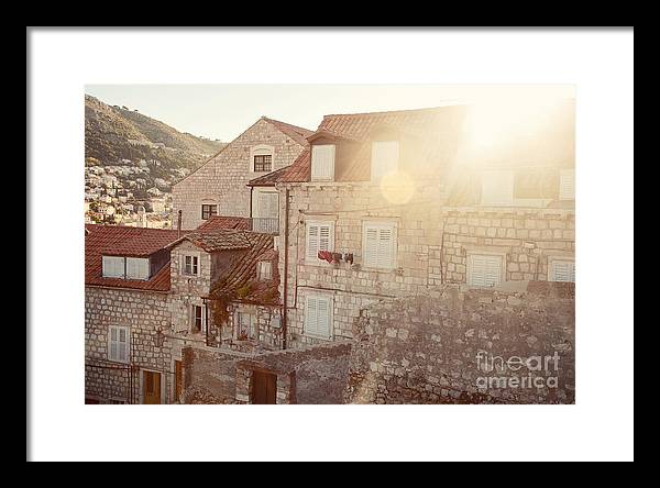 Dubrovnik Sunlight - Framed Print