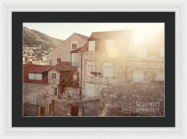 Dubrovnik Sunlight - Framed Print