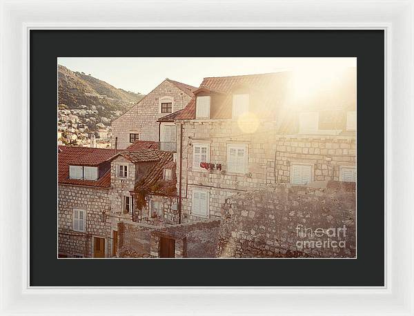 Dubrovnik Sunlight - Framed Print