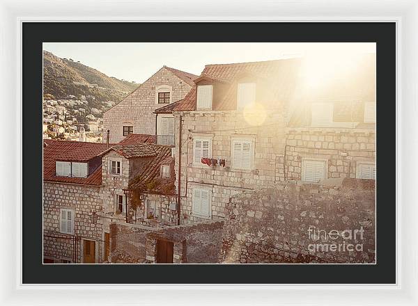 Dubrovnik Sunlight - Framed Print