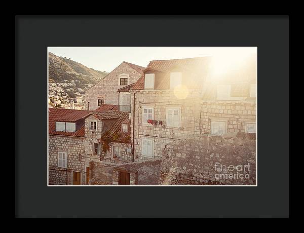 Dubrovnik Sunlight - Framed Print