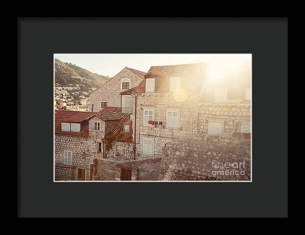 Dubrovnik Sunlight - Framed Print