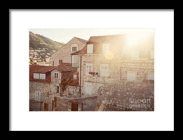 Dubrovnik Sunlight - Framed Print