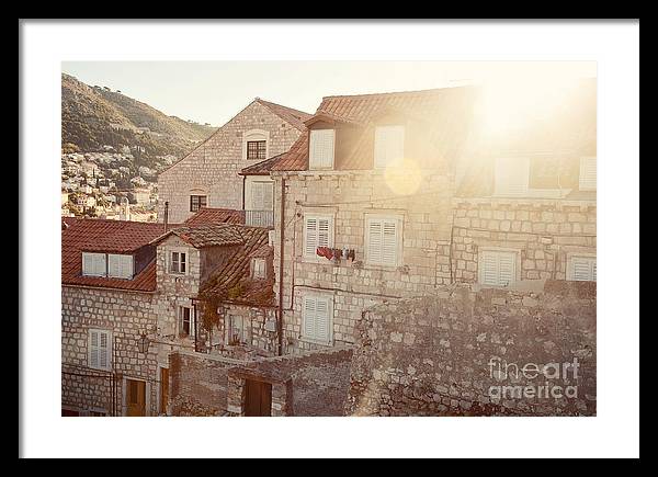 Dubrovnik Sunlight - Framed Print