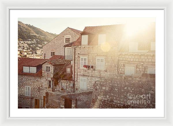 Dubrovnik Sunlight - Framed Print
