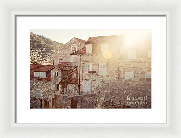 Dubrovnik Sunlight - Framed Print