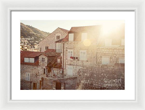 Dubrovnik Sunlight - Framed Print