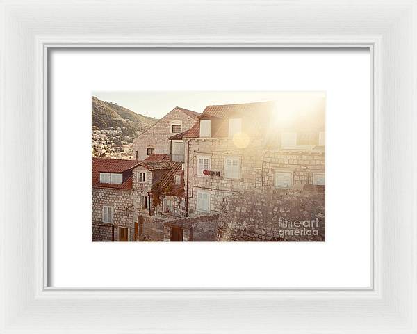 Dubrovnik Sunlight - Framed Print