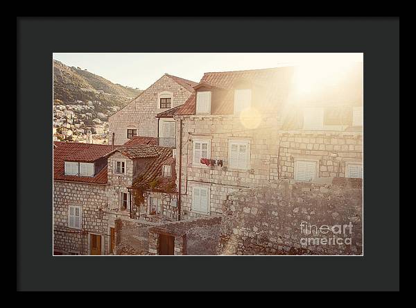 Dubrovnik Sunlight - Framed Print