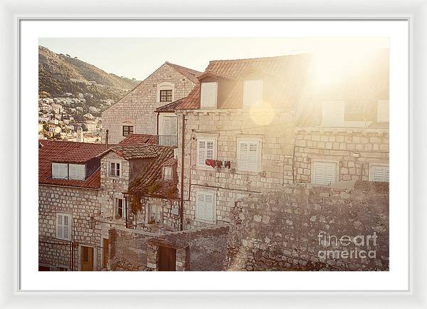 Dubrovnik Sunlight - Framed Print