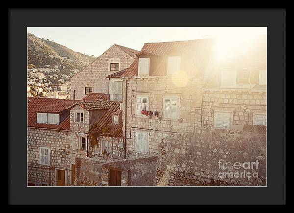 Dubrovnik Sunlight - Framed Print