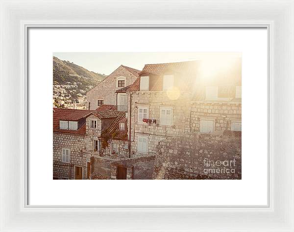 Dubrovnik Sunlight - Framed Print