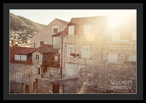 Dubrovnik Sunlight - Framed Print