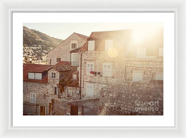 Dubrovnik Sunlight - Framed Print