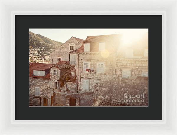 Dubrovnik Sunlight - Framed Print