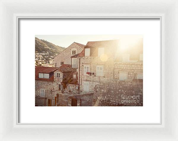 Dubrovnik Sunlight - Framed Print