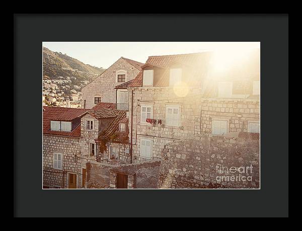 Dubrovnik Sunlight - Framed Print