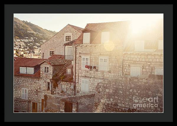 Dubrovnik Sunlight - Framed Print