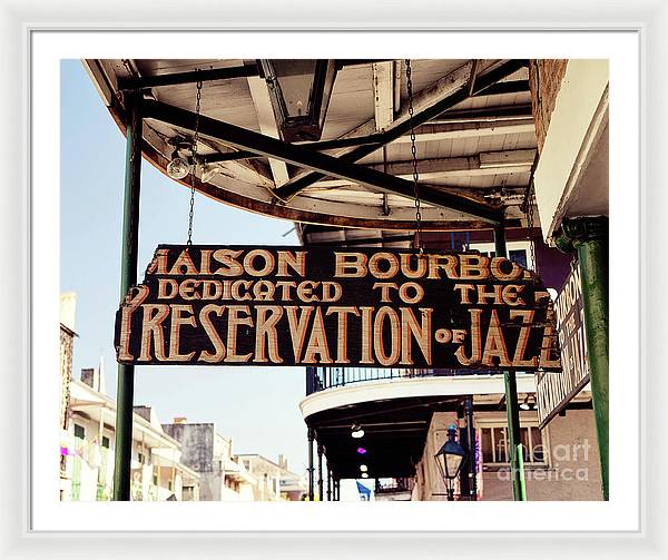 House of Bourbon | New Orleans Framed Print | French Quarter Wall Art
