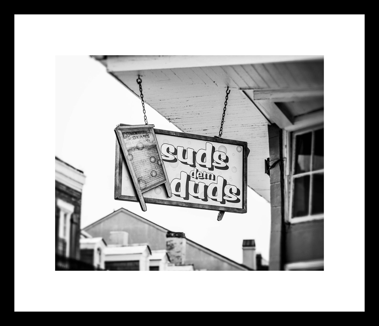 New Orleans Photography Print Collection | Black and White Signs | Set of 6