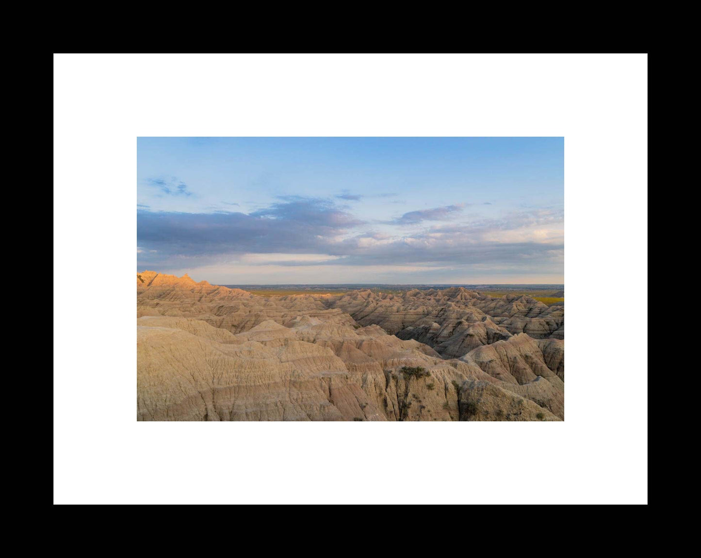 White Valley Overlook Sunset | Badlands National Park Landscape Photography Print